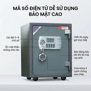 Két Sắt Việt Tiệp ✅ FREESHIP ✅ Két Sắt Việt Tiệp Mini Khóa Điện Tử Chống cháy Chuẩn Phong Thủy KVTE77DT