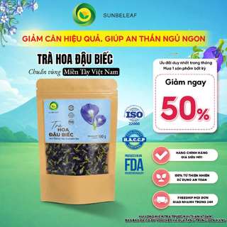 [SẤY NGUYÊN BÔNG] Trà Hoa Đậu Biếc Sunbeleaf - Giảm Căng Thẳng, Giúp Ngủ Ngon