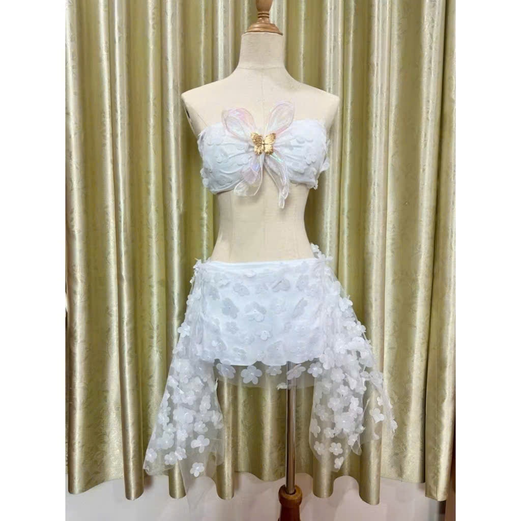 [BKN 969] Set Bikini đi biển Thiết Kế Họa Tiết CÁNH BƯỚM 3D hàng Cao Cấp HAN.T SHOP