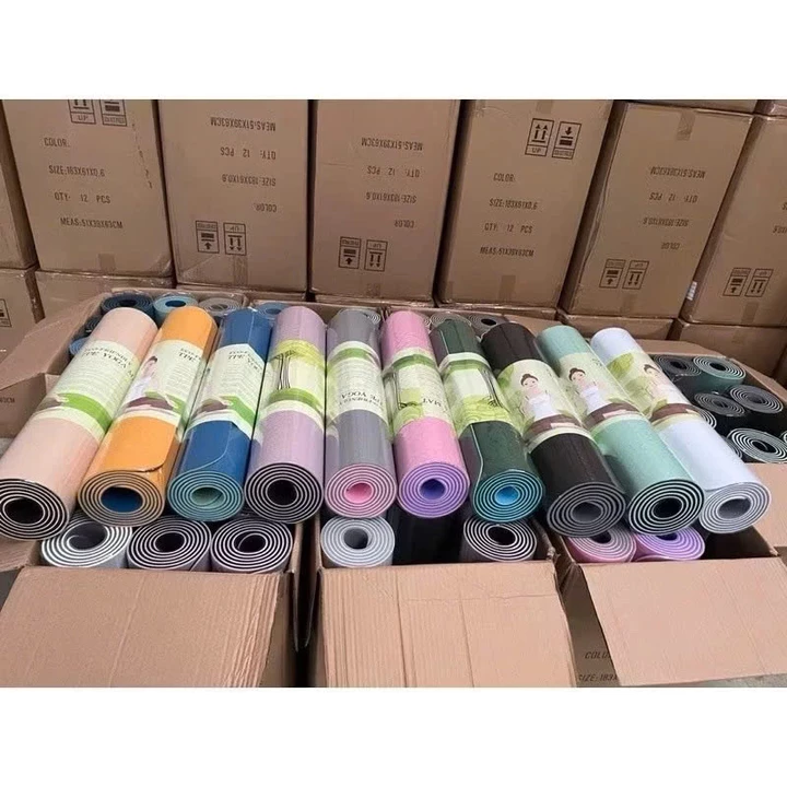Thảm Tập Yoga Chống Trượt 6mm, Thảm Tập Thể Dục, Thảm Thập Yoga Tại Nhà, Thảm Tập Gym, Thảm Yoga GiaDụngDVT – 7