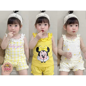 Set 3 bộ thun Hàn hai dây màu vàng H2.Studio