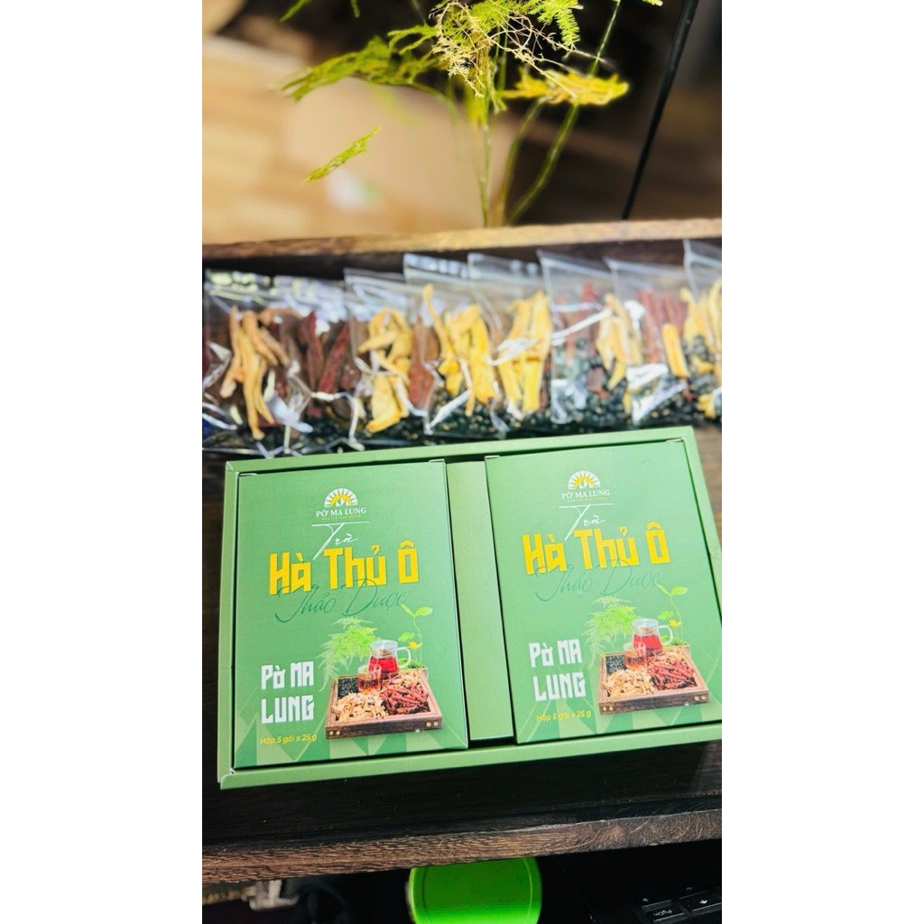 Trà Hà Thủ Ô Pờ Ma Lung – Combo 4 Vị Thảo Mộc Tây Bắc, Dạng Túi Tiện Lợi, Hương Thơm Dễ Uống