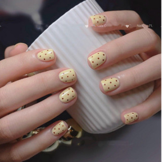 (HOẢ TỐC ) NAILBOX SƠN GEL MÀU VÀNG NHẠT CHẤM BI NAILBOX MÙA HÈ NAILBOX ĐI BIỂN