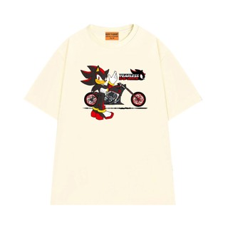 Áo Thun NGỐ TEE Nhân Vật Nhím Shadow Lái Moto Vải Cotton Mềm Mịn Form Unisex Rộng Rãi