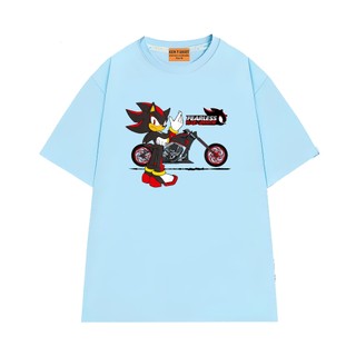 Áo Thun NGỐ TEE Nhân Vật Nhím Shadow Lái Moto Vải Cotton Mềm Mịn Form Unisex Rộng Rãi