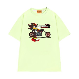 Áo Thun NGỐ TEE Nhân Vật Nhím Shadow Lái Moto Vải Cotton Mềm Mịn Form Unisex Rộng Rãi