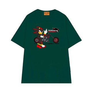 Áo Thun NGỐ TEE Nhân Vật Nhím Shadow Lái Moto Vải Cotton Mềm Mịn Form Unisex Rộng Rãi