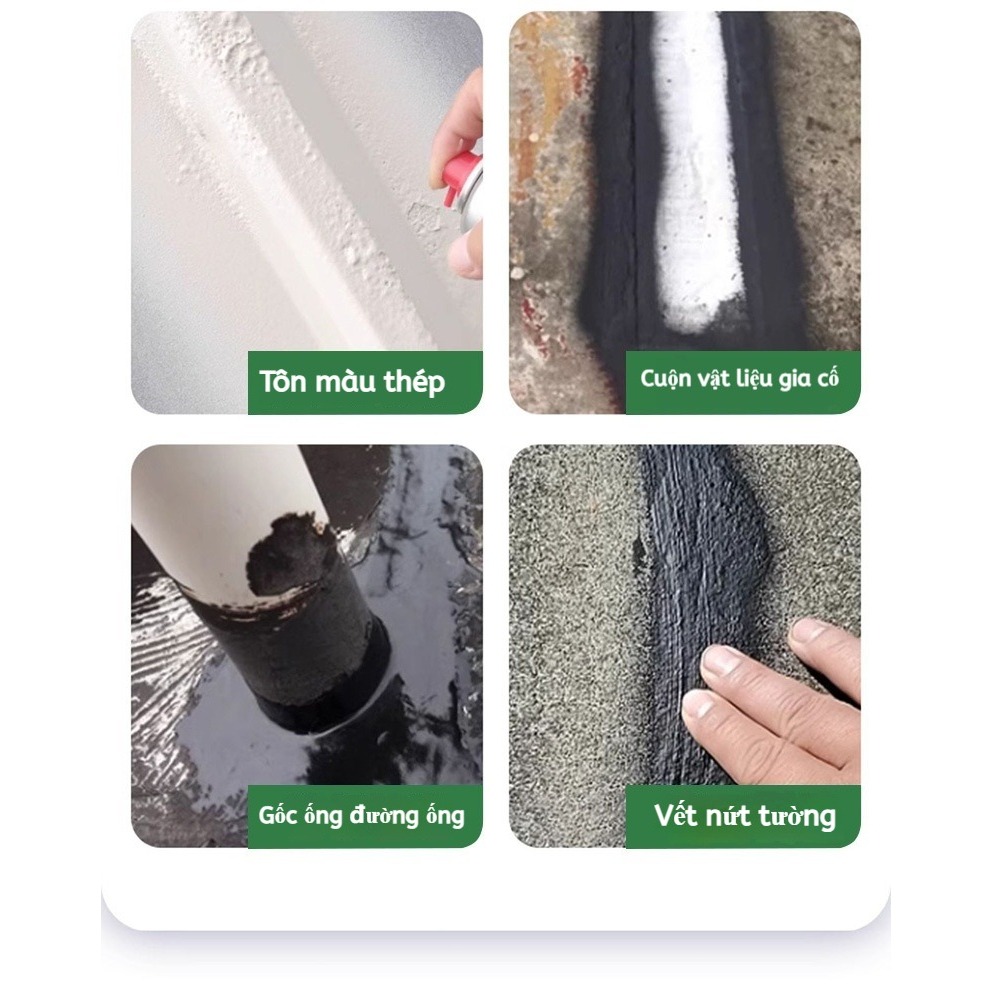 Chất Xịt Chống Thấm Bịt Lỗ, Chống Rò Rỉ, Sửa Chữa Mái Nhà, Tường, Nhà Vệ Sinh【MUA 2 GIẢM 40%】
