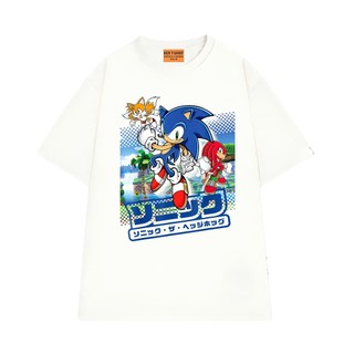 Áo Thun Hoạt Hình NGỐ TEE Poster Team Nhím Sonic Tails Knuckles Vải Cotton Thoáng Mát