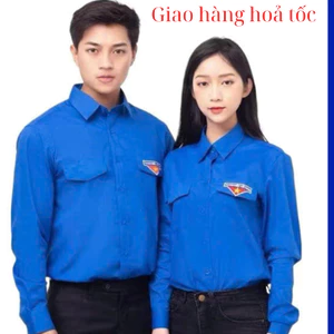 Áo sơ mi đoàn thanh niên Việt Nam, áo đoàn phom chuẩn, vải mịn, thoáng mát