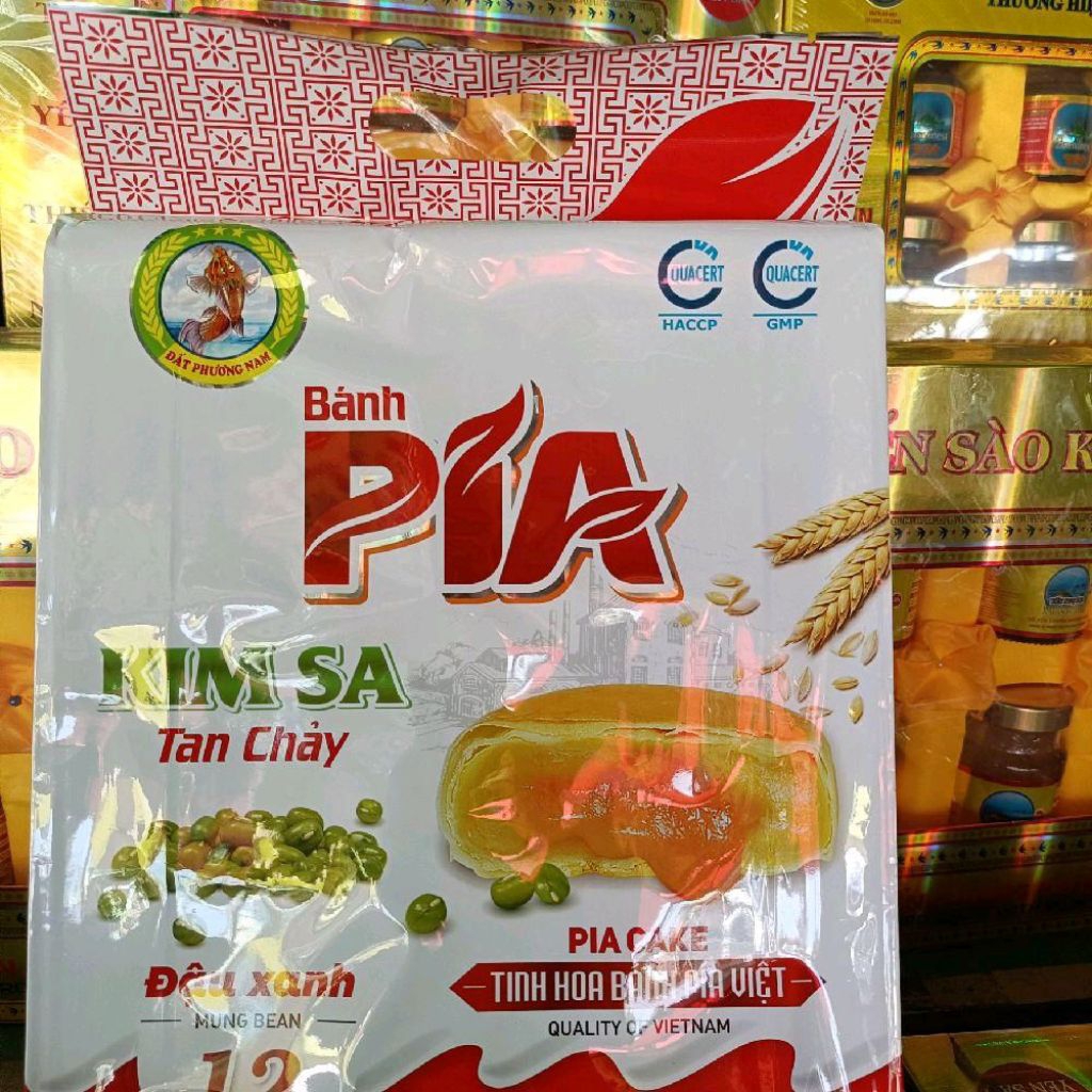 Bánh pía kimsa tan chảy Hải Sơn Đất Phương Nam 480g ( 40g × 12 cái ) -- Đặc sản Sóc Trăng