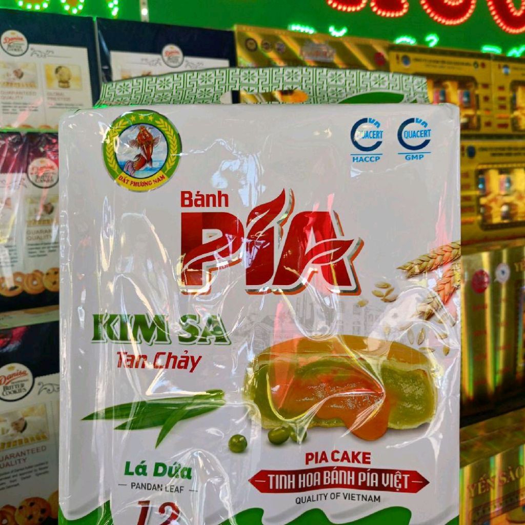 Bánh pía kimsa tan chảy Hải Sơn Đất Phương Nam 480g ( 40g × 12 cái ) -- Đặc sản Sóc Trăng