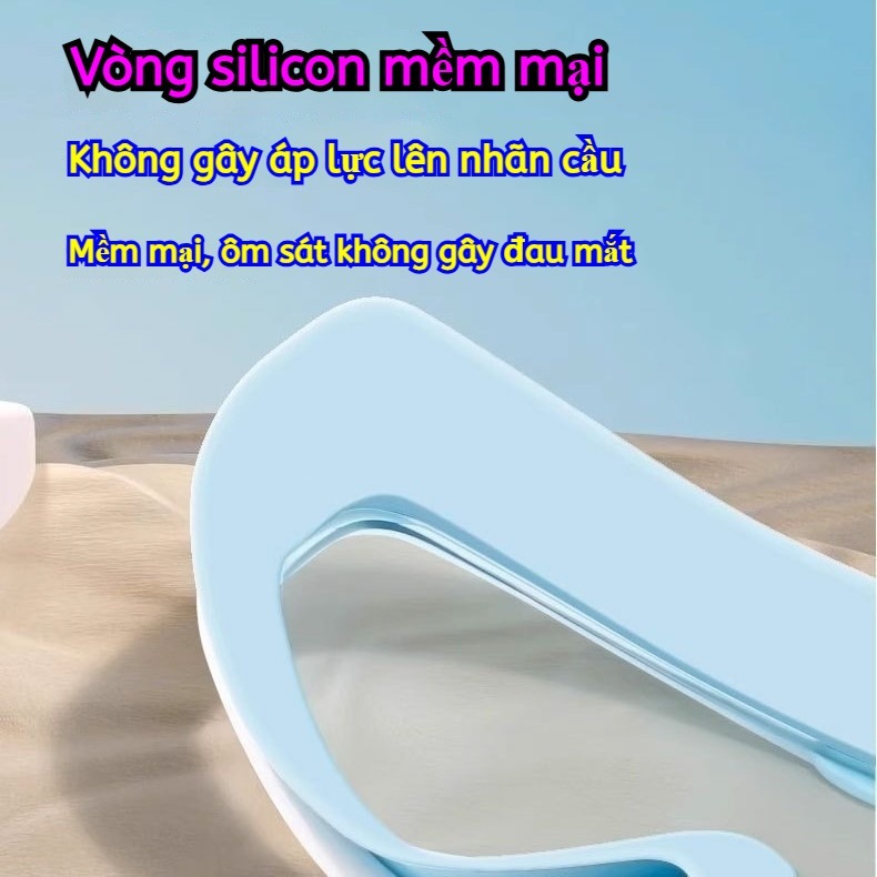 Kính Bơi Trẻ Em Khung Lớn HD, Chống Nước Chống Sương Mù, Kèm Nút Tai, Dùng Cho Bơi & Gội Đầu
