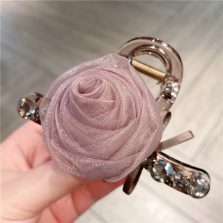 Kẹp tóc 10cm hoa hồng đính đá • Mây Fashion Jewelry - K52604
