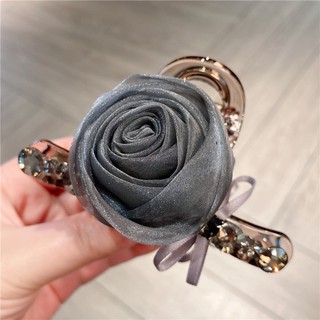 Kẹp tóc 10cm hoa hồng đính đá • Mây Fashion Jewelry - K52604