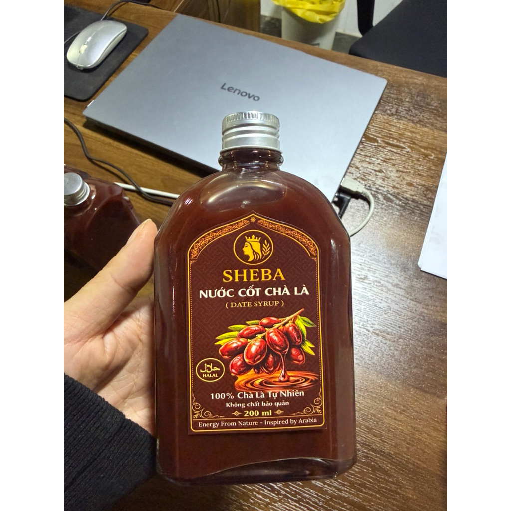 Nước Cốt Chà Là Nguyên Chất (Dates Syrup) Sheba – Siêu Ngọt Tự Nhiên, Dùng Nấu Sữa Hạt, Làm Bánh, Ăn Healthy