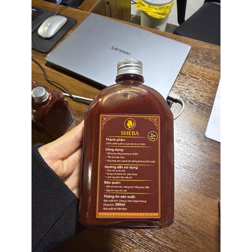 Nước Cốt Chà Là Nguyên Chất (Dates Syrup) Sheba – Siêu Ngọt Tự Nhiên, Dùng Nấu Sữa Hạt, Làm Bánh, Ăn Healthy