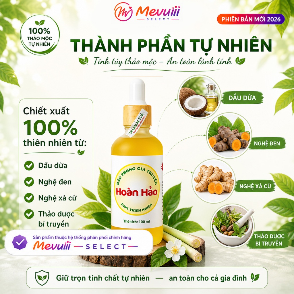 DP50_ Dầu Phong Hoàn Hảo 50ml – Dầu Thảo Mộc Đa Năng – Xoa Bóp, Giữ Ấm, Chăm Sóc Hằng Ngày