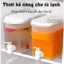 Bình Đựng Nước Có Vòi Nhựa PP Cao Cấp Tiện Lợi Bình Giữ Nước Để Trong Tủ Lạnh Tiết Kiệm Không Gian