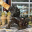 Cặp Kỳ Lân Ngậm Ngà Đá Đúc Cao Cấp (Cao 63cm, Nặng 8kg) -Tượng Phong Thủy Chạm Khắc Ông Thọ Cô Tiên-Trấn Trạch Chiêu Tài