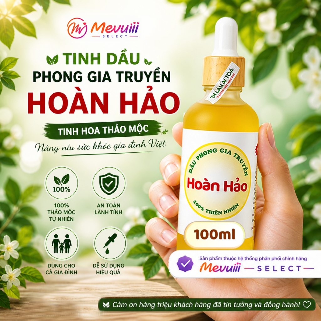 DP100_ Dầu Phong Hoàn Hảo 100ml – Dầu Thảo Mộc Đa Năng – Xoa Bóp, Giữ Ấm, Chăm Sóc Hằng Ngày