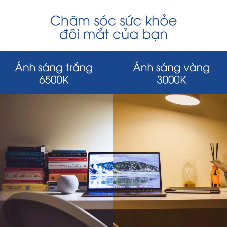 Bóng đèn LED PHILIPS Bulb A60 bảo vệ mắt Mycare, Công suất (4W,6W,8W,10W,12W) (01 bóng) HOME LOCK