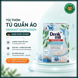 Túi Thơm Tủ Quần Áo Denkmit Duftkissen Đức – Khử Mùi, Chống Ẩm Mốc, Lưu Hương 6 Tuần (Hộp 4 Túi)