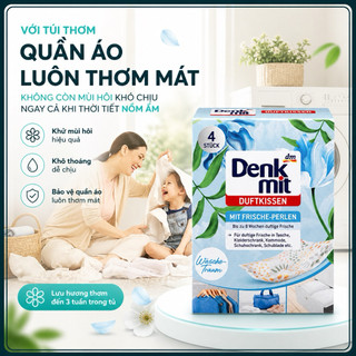 Túi Thơm Tủ Quần Áo Denkmit Duftkissen Đức – Khử Mùi, Chống Ẩm Mốc, Lưu Hương 6 Tuần (Hộp 4 Túi)