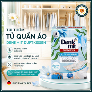 Túi Thơm Tủ Quần Áo Denkmit Duftkissen Đức – Khử Mùi, Chống Ẩm Mốc, Lưu Hương 6 Tuần (Hộp 4 Túi)