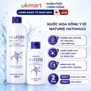 Nước hoa hồng ý dĩ Hatomugi Naturie Skin Conditioner Lotion Nhật Bản 230ml - 500ml