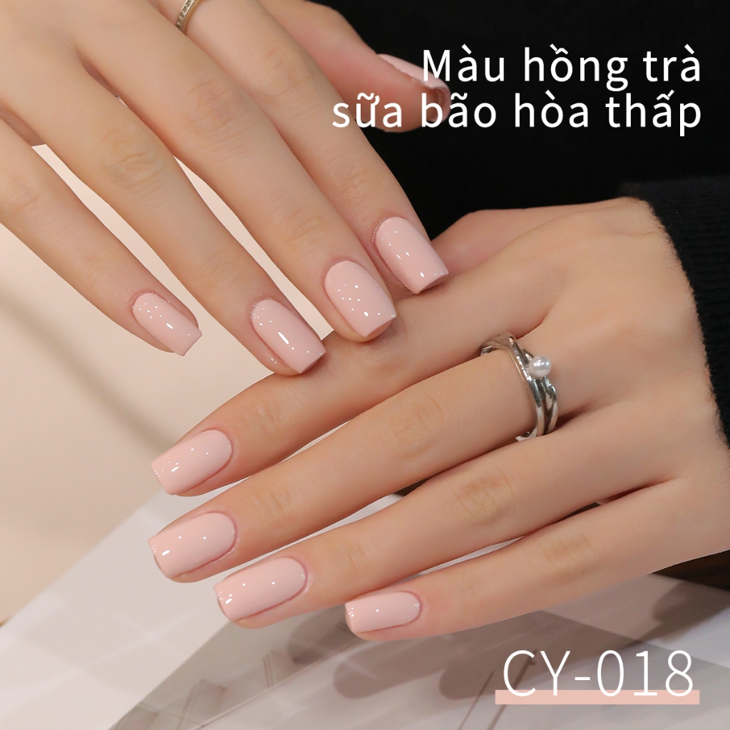 XEIJAYI 40ml-Sơn móng tay dạng gel bột trà sữa độ bão hòa thấp, bền màu và phù hợp sử dụng hàng ngày