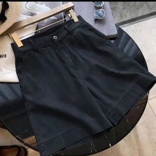M18 Quần short jeans giấy nữ cạp trước khoá sau chun mặc mềm mát và thoải mái