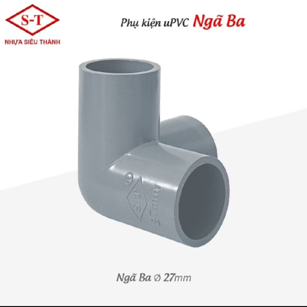 [Combo 4c/8c/10c]Co 3 Góc, Co Góc phi 21,phi 27, phi 34 ống nhực PVC ST