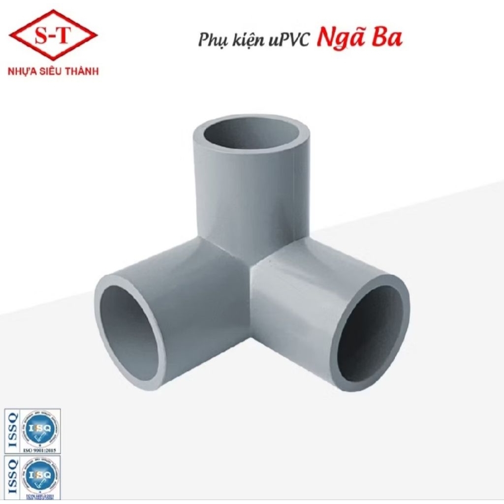 [Combo 4c/8c/10c]Co 3 Góc, Co Góc phi 21,phi 27, phi 34 ống nhực PVC ST