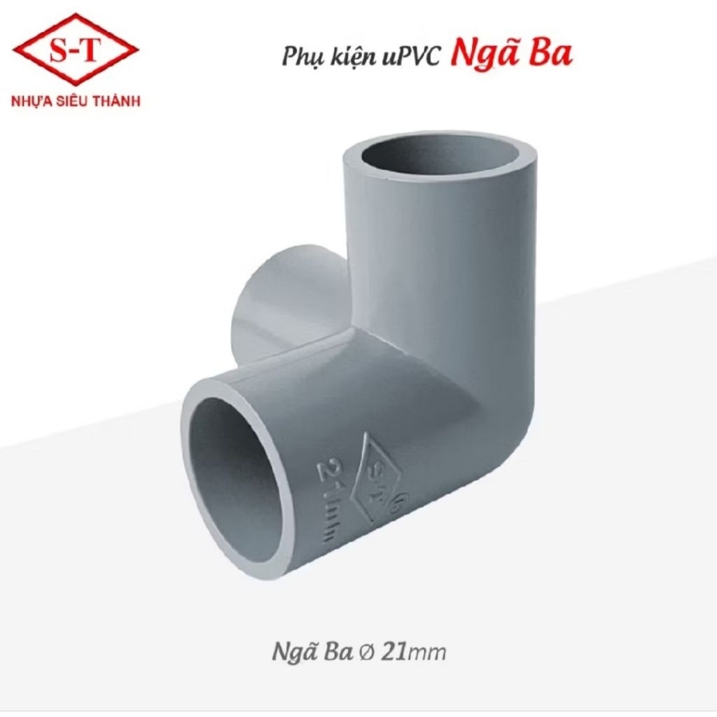 [Combo 4c/8c/10c]Co 3 Góc, Co Góc phi 21,phi 27, phi 34 ống nhực PVC ST