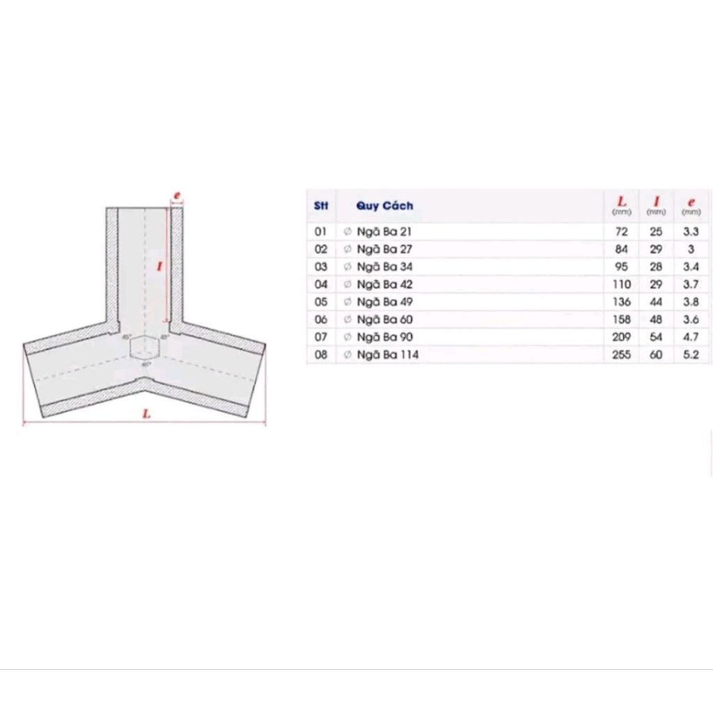 [Combo 4c/8c/10c]Co 3 Góc, Co Góc phi 21,phi 27, phi 34 ống nhực PVC ST