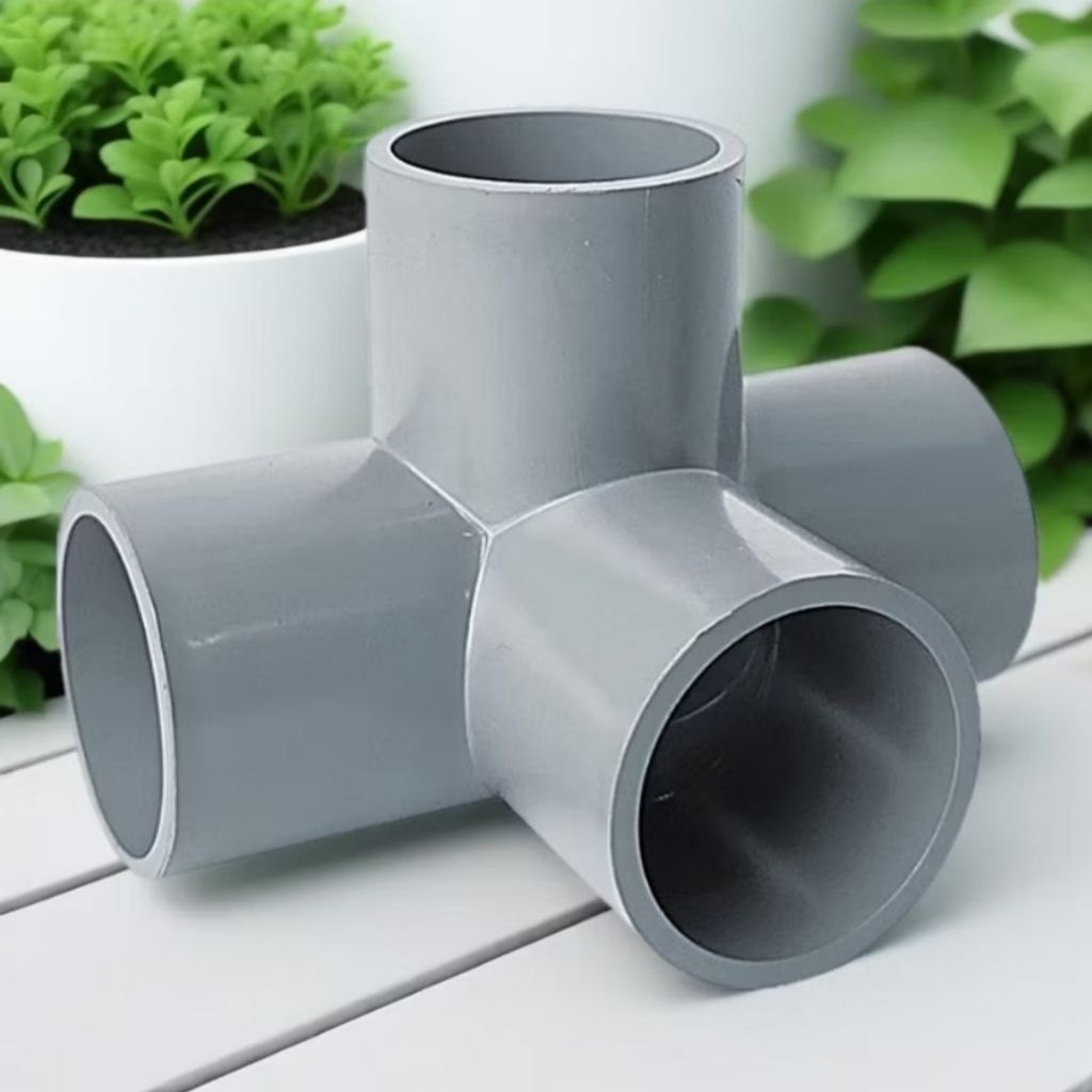 [Combo 4c/8c]Chữ Thập Góc , Co góc 4 nhánh.Phi 21,phi 27, phi 34 nhựa PVC Siêu Thành