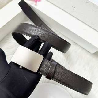 Thắt lưng nam công sở khoá gạt tự động mặt kính bóng sang trọng bản dây 3,5cm