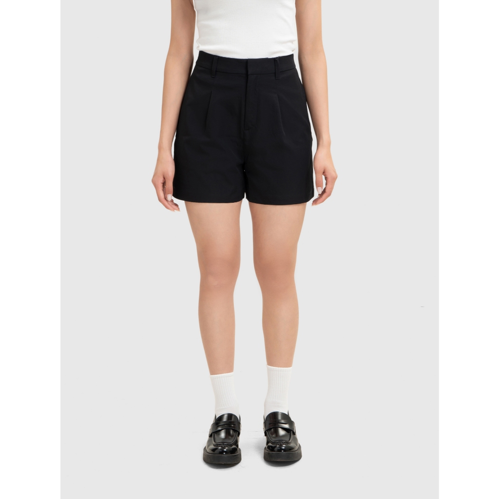 Quần short kaki nữ CANIFA ống rộng dáng suông tôn dáng 6BS26S015