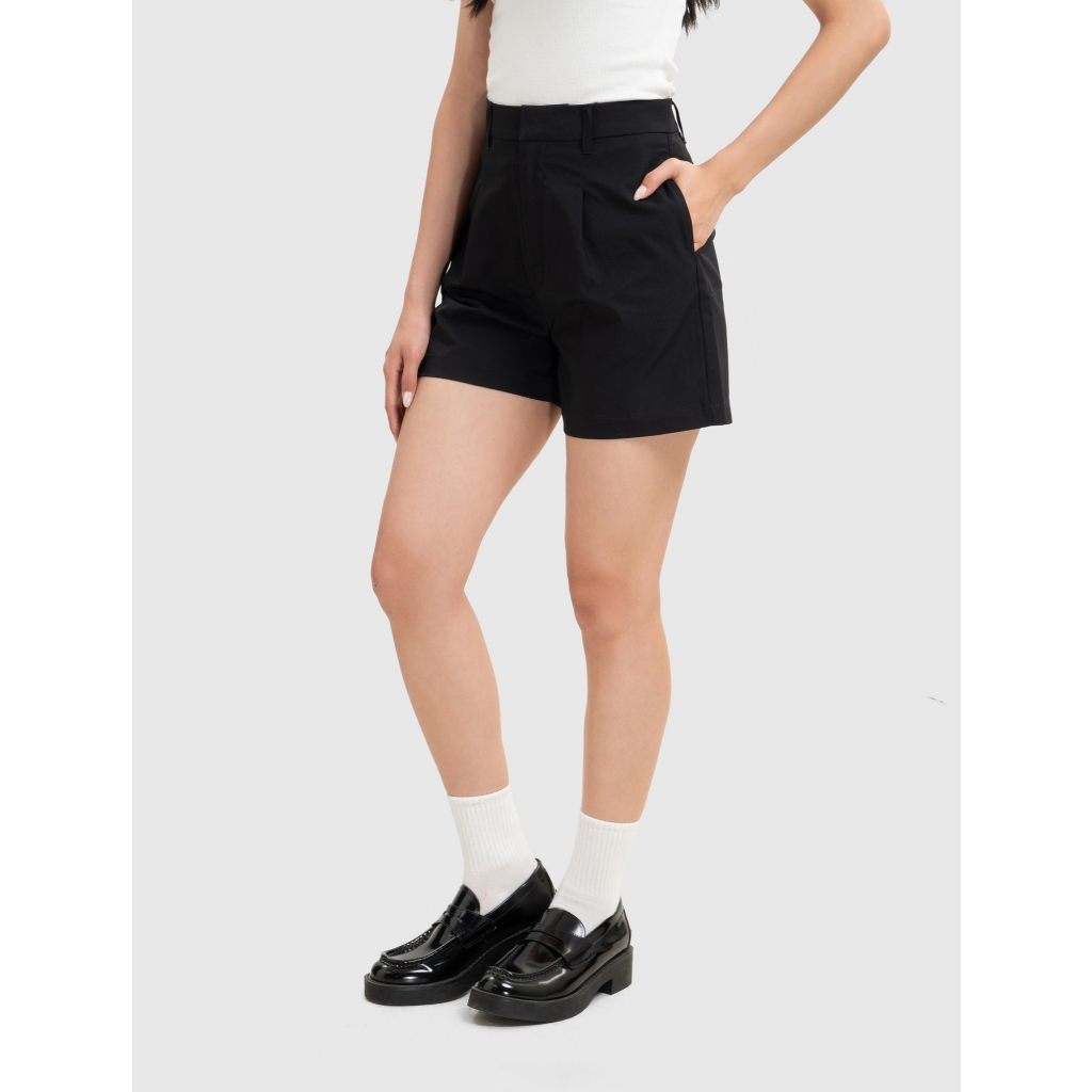 Quần short kaki nữ CANIFA ống rộng dáng suông tôn dáng 6BS26S015