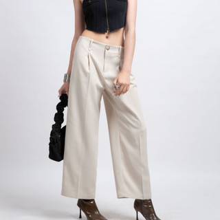 Quần Kaki Nữ JP Fashion Ống Rộng Kiểu Dáng Suông Basic Dễ Phối Đồ 19008886