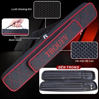 Gậy Bi Lắc TROUFY Carbon Pool 12.5mm Kèm Hộp Đựng và Nối Dài