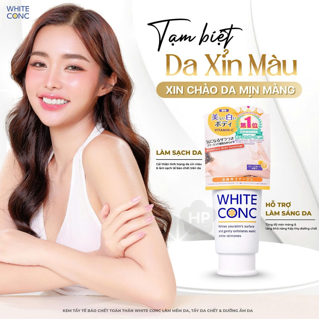 Kem Tẩy Tế Bào Chết Toàn Thân White Conc Body GC II (Tuýp 180g)