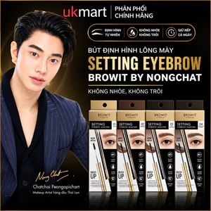 Bút Setting Eyebrow Mascara Định Hình Lông Mày Browit By NongChat Không Nhoè, Không Trôi