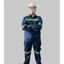 Bộ Quần Áo Bảo Hộ Jean Xanh Đen Cao Cấp (Dài Tay, Có Phản Quang) Cho Thợ Điện/Hàn/Cơ Khí/Sửa Chữa Ôtô