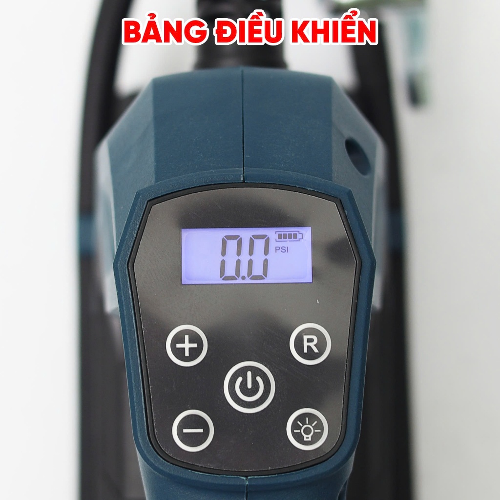 Máy Bơm Hơi Điện/ Pin BOSSUN BS-BH120Z Công Suất 120W,  Màn Hình Led, Áp Suất Tối Đa 120 PSI