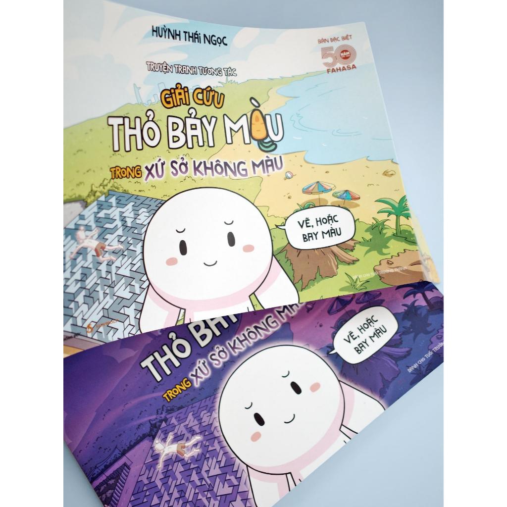 Sách - Truyện Tranh Tương Tác - Giải Cứu Thỏ Bảy Màu Trong Xứ Sở Không Màu