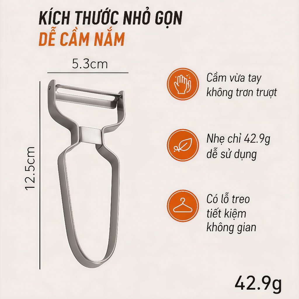 Dao Gọt Vỏ Trái Cây Rau Củ Inox 314 Cao Cấp, Siêu Sắc Bén, Bền Bỉ, Dụng Cụ Nhà Bếp Đa Năng