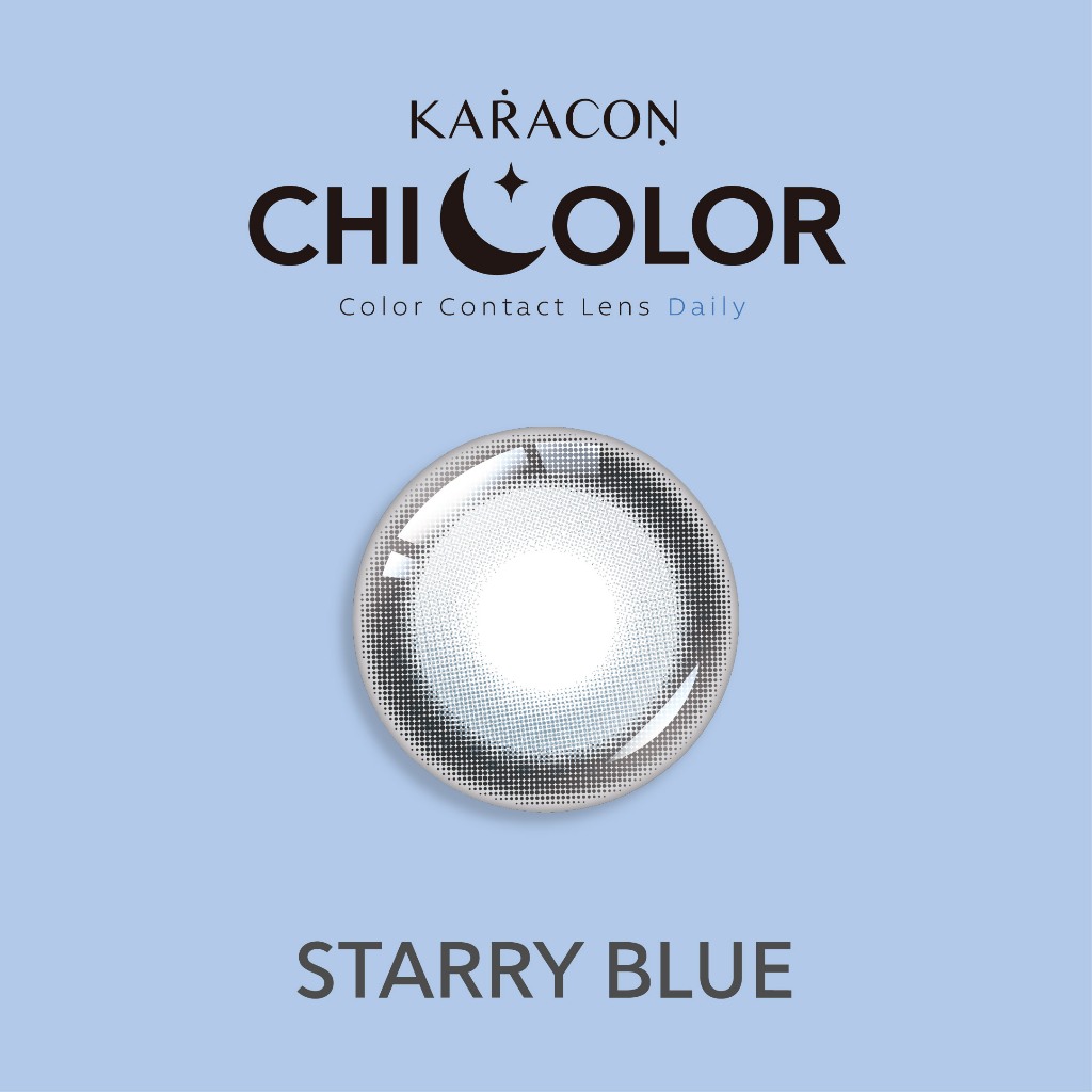 [Lens 1 Ngày] - Lens Highlight Khóa Trục KARACON CHICOLOR - #45 Starry Blue (2 Chiếc)