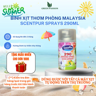 Nước hoa xịt thơm phòng ScentPur 290ml giúp khử mùi ẩm, thanh lọc không khí với hương thơm dịu nhẹ
